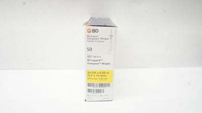 BD 381511 BD Insyte Autoguard Shielded I.V. Cath. 24Ga x 0.56inch - Box of 50